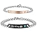 Produktbild 1 Paar Schmuck Herren Damen Armband Her King und His Queen Freundschaftsarmband, Edelstahl Zirkonia,HerkingHisqueen1pair