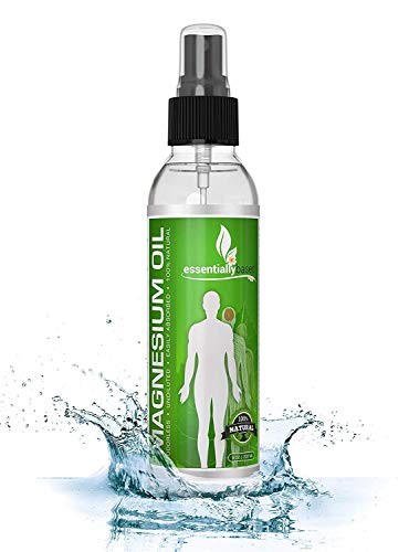 Essentially Based Aceite de Magnesio Líquido en Spray - Cloruro de Magnesio para Piernas Cansadas y Circulación - Remedio Natural para Migrañas Dolor Muscular y Menstrual - Mineral Esencial - 250 ml