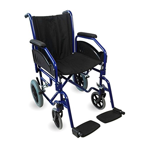 Silla de ruedas plegable y autopropulsable | Reposabrazos y reposapiés extraibles | Ancho de asiento de 45 cm | Peso máx. 100 Kg | Mod. Maestranza | Mobiclinic