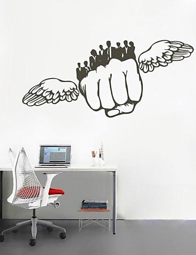 JiuBai Team Work Theme Wall Sticker Wall Decal , gray