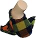 TOZIES Baby Toddler Boys Girls Soft Indoor Play Shoes / Slippers Non Slip / Stay On - MULTICHECK