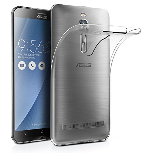 ZenFone 2 5.5" (ZE550ML/ZE551ML) Hülle Case, Ultra-Clear Case Silikon Soft TPU Crystal Clear Premium Durchsichtig Handyhülle Schutzhülle Case Backcover Bumper Slimcase für ASUS ZenFone 2 5.5"