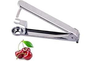 Zeerkeer Snocciolatore Ciliegie,Snocciolatore Ciliegie e Olive con Asta di Acciaio Inox per Preparare Marmellata di Ciliegie, Cucinare