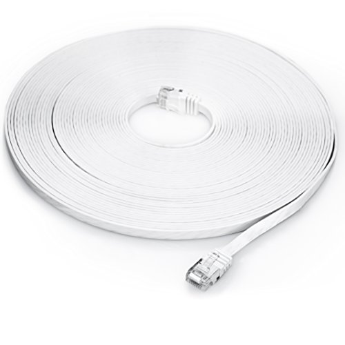 10m – CAT.6 Ethernet Gigabit Lan Netzwerkkabel / Flachbandkabel / Verlegekabel (RJ45) | 10/100/1000Mbit/s | Patchkabel flach | kompatibel zu CAT.5 / CAT.5e / CAT.7 | Switch/Router/Modem/Patchpannel/Access Point/Patchfelder - 2