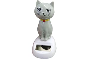 Casiler Solar Dancing Toy Niedliche Katzen Solar Angetriebene Schwingung Katzen Dashboard Ornament Auto Interior Decoration Geschenke