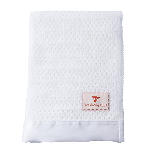 The Wool Company Satin Trimmed Baby Blanket-75 x 100 cm