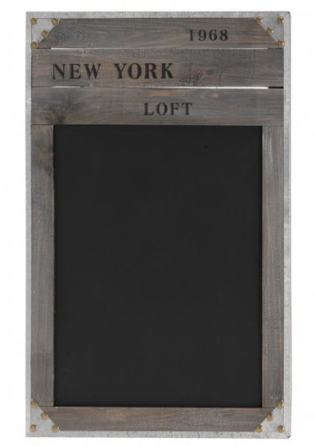 Nostalgische Holz-Kreide-Tafel 'NEW YORK 1968' - Schultafel - Kreidetafel - Memoboard