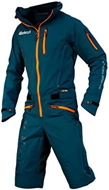 dirtlej Dirtsuit Pro Edition 2018 Dirt Weather For Parking Zone, Home or Trail, Biker Suit for men, saphirblau/orange, XL