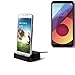 Produktbild Dockingstation für LG Electronics Q6, schwarz | Ladestation inkl. Micro USB Datenkabel Ladekabel, Dock Ladegerät Tischladestation - K-S-Trade(TM)