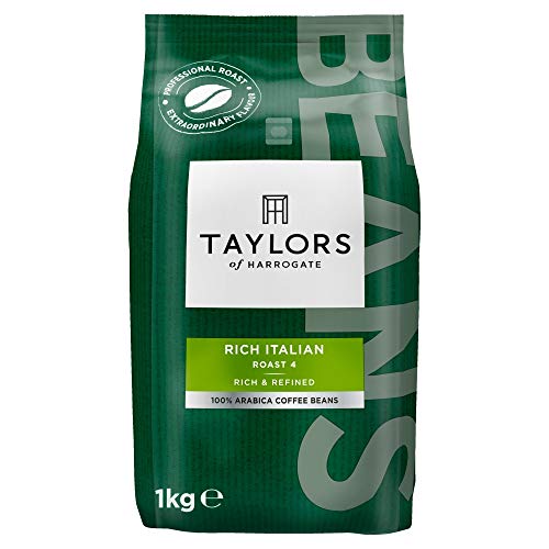 Taylors of Harrogate Rich Italian Coffee Beans, 1kg (Pack of 2)