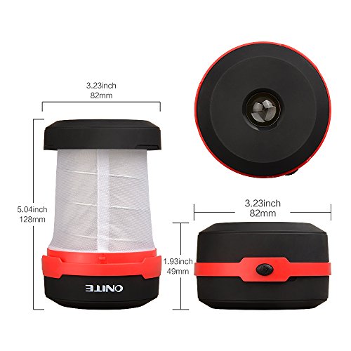 Onite tragbare faltbare Camping Laterne LED Zelt Campinglampe Taschenlampe für Wandern, Angeln,Abenteuer u.s.w - 2