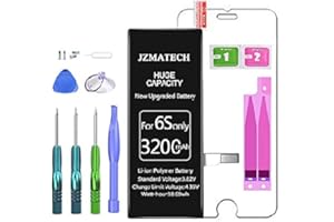 LTZGO JZMATECH Ersatzakku mit hoher Kapazität, iPhone 6S 3200mAh Akku, Kompatibel für A1633, A1688,A1700 mit professionellen Reparaturset Werkzeugset