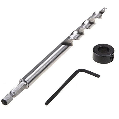 EgoEra® 1/4 „Sechskantschaft Ersatz Holz Bohrer/Holzbohrer/Elektrobohrer/Spiralbohrer/Stufenbohrer 3/8″(9.5mm) 7“ (17.8cm) Länge für Handbuch Tasche Loch System - 3