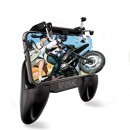 FIYAPOO Mobile Controller Compatible pour Fortnite PUBG, Couteaux Out/Règles de Survie Trigger Aim & Fire, Contrôleur Shooter Sensitive Joystick pour iPhone Android Smartphone