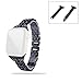 Price comparison product image Ni_ka Strap Compatible with Apple Watch Band 38mm 40mm iWatch Series 4, Series 3, Series 2, Series 1 Straps, Diamond Rhinestone Stainless Steel Metal Replacement Wristband