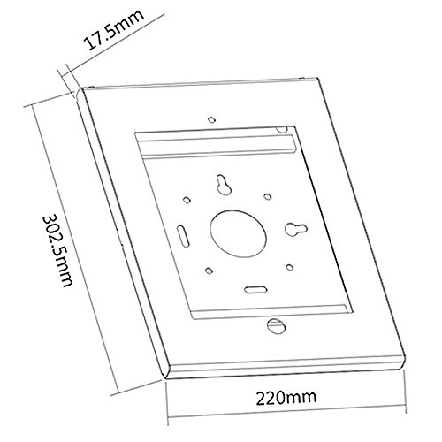 Maclean MC-676 Universal Wandständer für iPad 1/2/3/4/ Air, Air 2, Tablet Halterung, Tablet Ständer, Halter mit Verriegelung - 6