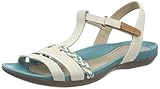 Obermaterial: Nubukleder Clarks Damen Tealite Grace T-Spangen Sandalen, Beige Nubuck, 37.5 EU