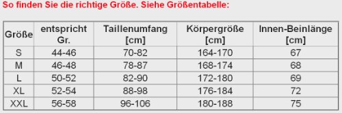 Radhose Lang Winter Radlerhose Fahrrad Trägerhose Coolmax Sitzpolster Steg SR0064 - 5