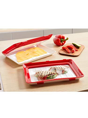 Juego de 2 recipientes herméticos unisex 'Clever Tray' aptos para lavavajillas GD Import 000 rojo