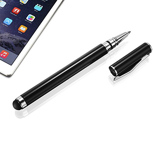 KAVAJ Ledertasche Case Hülle „London“ Für Das Apple IPad Air 2 Schwarz Aus Echtem Leder Mit Standfunktion Inkl. Eingabestift. Dünnes Smart Cover Als Edles Zubehör Für Das Original IPad Air 2 - 8