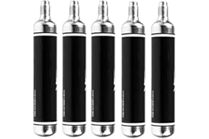 ECOMMUR Pack 5 bombonas de CO2 de 88 Gramos (88g) | Cápsulas de Aire comprimido para carabinas, Rifles y escopetas de balines y Airsoft Baratas