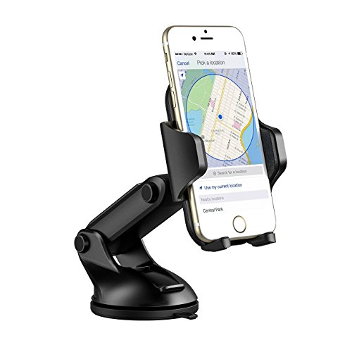 Mpow Supporto Smartphone Auto Cruscotto, Supporto Auto Smartphone Universale, Porta Cruscotto Parabrezza Cellulare Culla per iPhone X/8/8Plus/7/6s/6Plus/5S/5, Samsung Galaxy S8 S7 S6 S5, Nexus 5x/6p