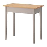 Ikea NORRASEN - mesa de ordenador portátil, gris - 79x74 cm