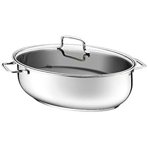 GSW 643437 Profi – Pentola con coperchio in vetro, 15 litri, Acciaio