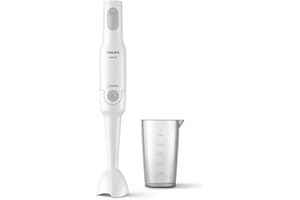 Philips ProMix HR2531/00 Mixeur plongeant (650 W, protection anti-éclaboussures avec gobelet doseur) Blanc