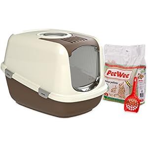 PeeWee EcoDome - Katzentoilette - Starter-Paket Braun