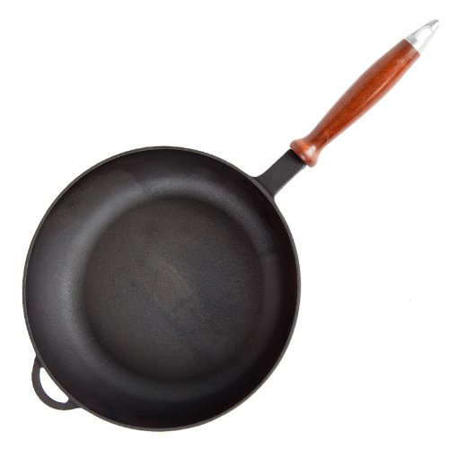 Bratpfanne hoch aus Gusseisen, ohne Deckel, 28 cm - 6