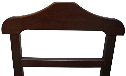 comprare on line Appendiabiti Indossatore Porta Abiti in legno Noce marrone Servo Muto per camera prezzo