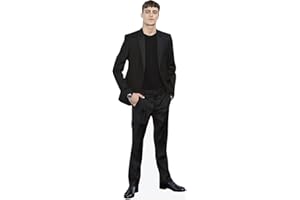 CELEBRITY CUTOUTS Lorenzo Zurzolo (Black Outfit) tamano natural