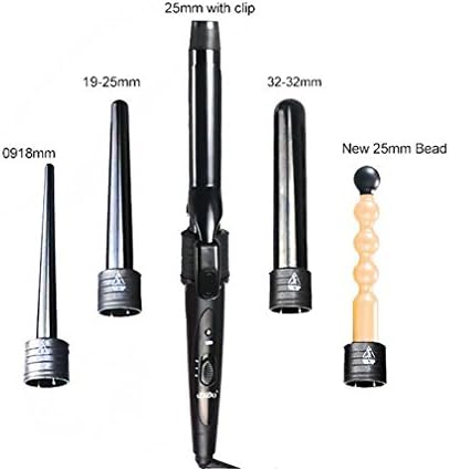 5 In 1 Ceramic Hair Curler Set LCD Hair Curling Iron Roller Interchangeable Hair Curls Wand Fashion Styling Tools