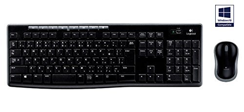 Logitech MK270 Combo mechanische Tastatur und kabellose Maus kabellosem Nano-Empfänger (QWERTY- italienisches Tastaturlayout) schwarz - 4