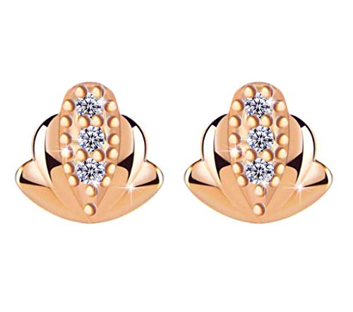 Pendientes Mujer, Amilril Plata de Ley 925 Chapado en oro Rosa Para Moda Joyería, Navidad Joyas Regalos Originales