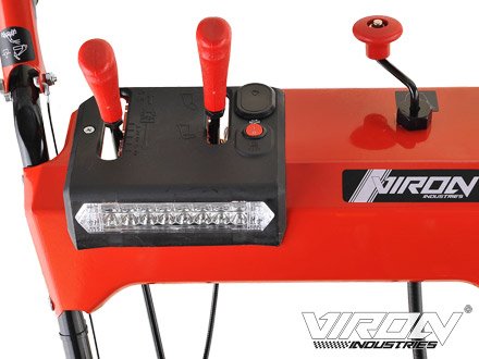 Benzin Schneefräse 13 PS Elektrostarter Schneeschieber Motorbesen Schneepflug - 5