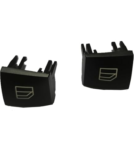 Pulsante Porta passeggero + Pulsante Finestrino Alzacristalli, 2 Pezzi Coperchio Interruttore finestrino 2518300590 9051 Tappo Interruttore alzacristallo per Auto accensione per Classe ML GL R