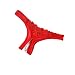 Produktbild Loveours Sexy Stickerei Faux Perle Perlenstring Geöffnete Gabelung G-String Unterhose Höschen (Rote)