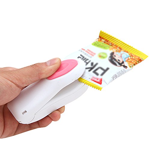 OFT Mini Vakuumiergerät Haushalt Portables Folienschweißgerät Hand Sealer für Plastiktüten / Kunststoffbeutel [Colour May Vary]