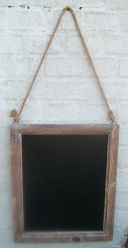 Wandtafel, Kreidetafel, Schreibtafel, Holzrahmen, Landhaus 44×37 cm - 2