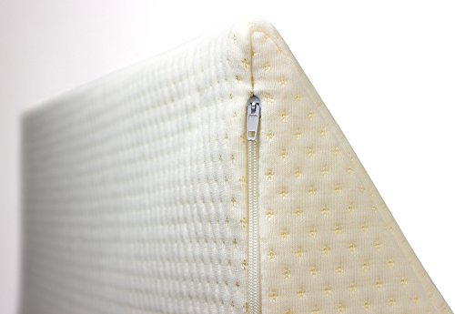 Purovi® Keilkissen für Bett und Sofa Couch – Kissen als perfekte Rückenstütze – Lesekissen und Lendenkissen - 2