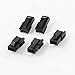Move&Moving(TM) 5 Pcs Black Plastic 2 Pin Female Power Supply Connector