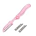 Sourcingmap Eyebrow Razor Trimmer Shaver Cosmetic Tool, Clear Pink