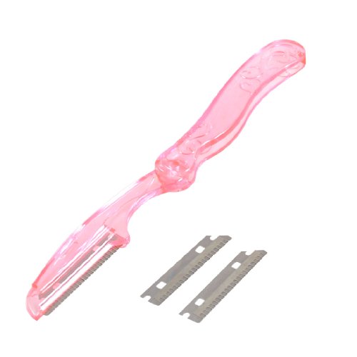 Sourcingmap Eyebrow Razor Trimmer Shaver Cosmetic Tool, Clear Pink