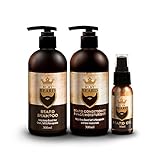 BY MY BEARD Beard Shampoo/Conditioner and Face Moisturiser Oil Complete Triple Pack