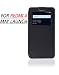 SDO S-View Window Leather Finish Textured Flip Cover for Xiaomi Redmi 4 May 2017 Launch (Black) RS.345.00