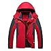 Produktbild Herren Funktionsjacke Wasserdichte Hoodie Regenjacke Atmungsaktiv Softshell Windproof Jacket Männer Daunenmantel Große Größe Winterjacke Fleece Coat
