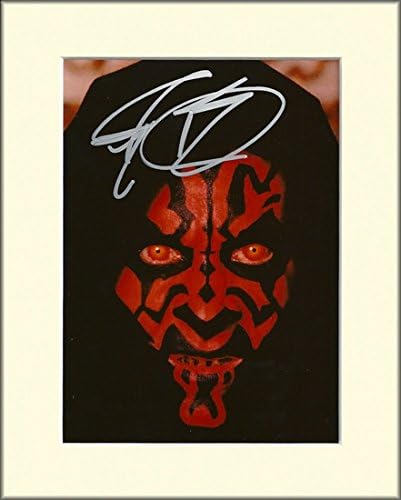 RAY PARK STAR WARS DARTH MAUL SIGNED AUTOGRAPH PHOTO PRINT IN MOUNT