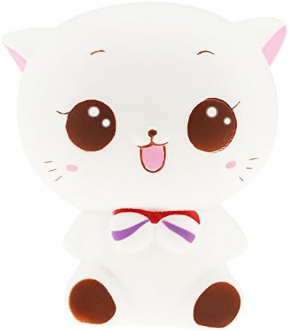 Kawaii Jumbo Slow Rising Squishies Scented White Cat Stress Relief Toy Kid Toy Hand Decorative Props